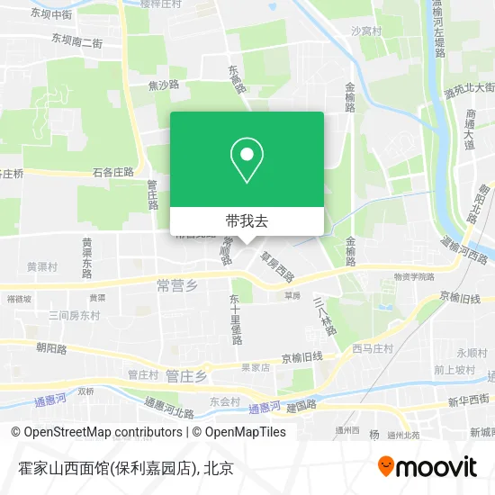 霍家山西面馆(保利嘉园店)地图