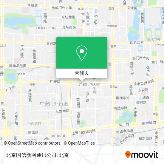 北京国信新网通讯公司地图