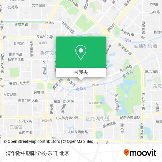 清华附中朝阳学校-东门地图