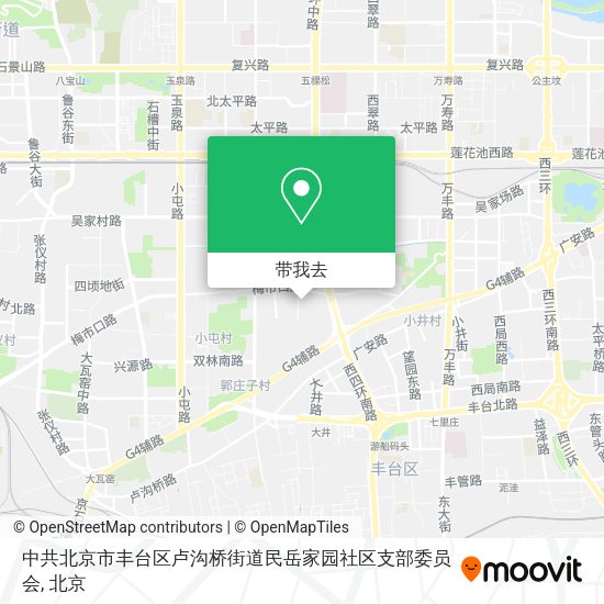 中共北京市丰台区卢沟桥街道民岳家园社区支部委员会地图