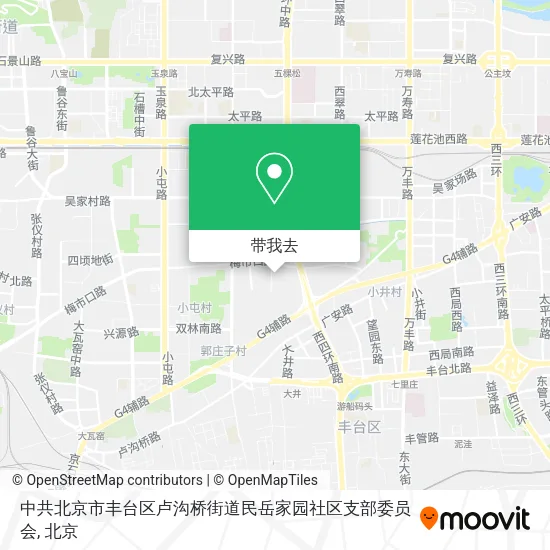中共北京市丰台区卢沟桥街道民岳家园社区支部委员会地图