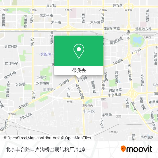 北京丰台路口卢沟桥金属结构厂地图