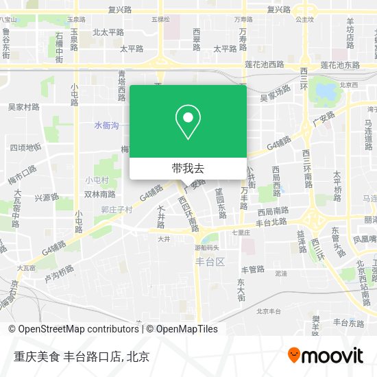 重庆美食 丰台路口店地图