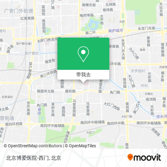 北京博爱医院-西门地图