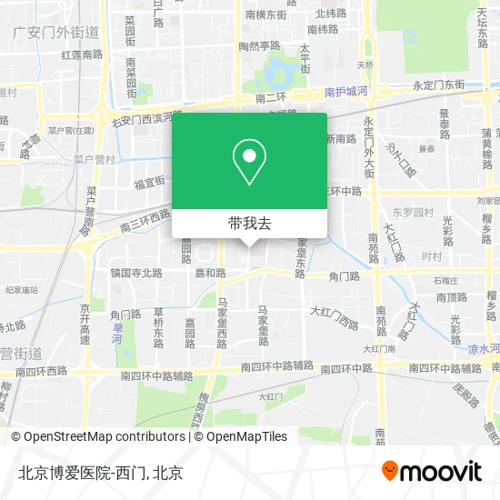 北京博爱医院-西门地图