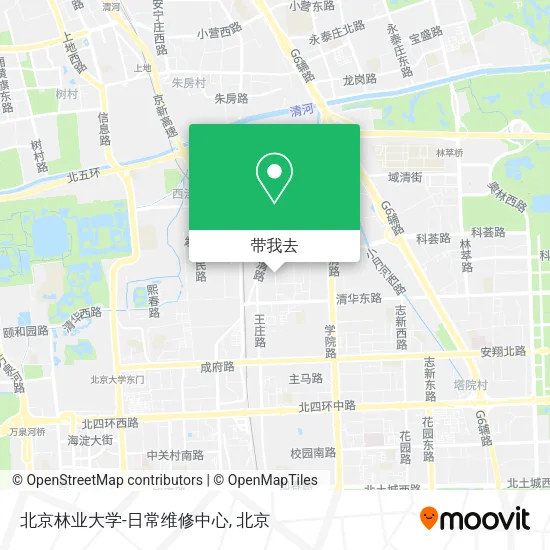 北京林业大学-日常维修中心地图