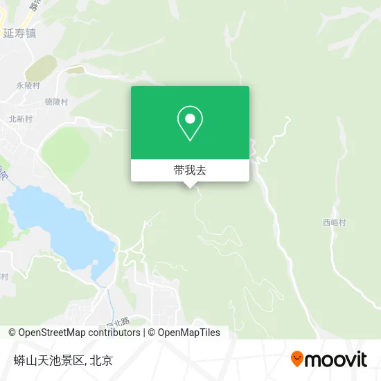 蟒山天池景区地图