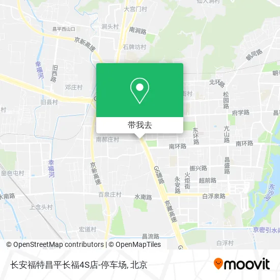 长安福特昌平长福4S店-停车场地图