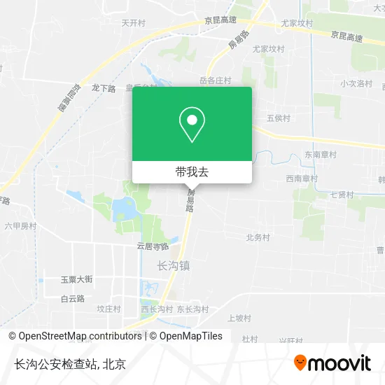 长沟公安检查站地图