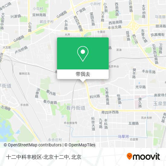 十二中科丰校区-北京十二中地图