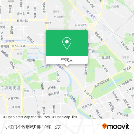 小红门不锈钢城D排-10栋地图