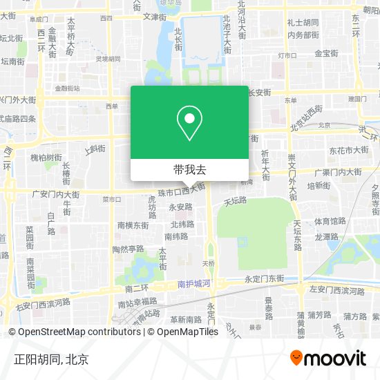 正阳胡同地图