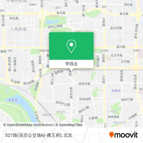 527路(吴庄公交场站-雍王府)地图