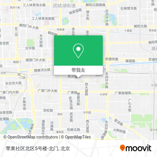 苹果社区北区5号楼-北门地图