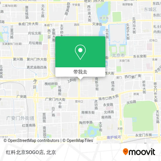 红科北京SOGO店地图