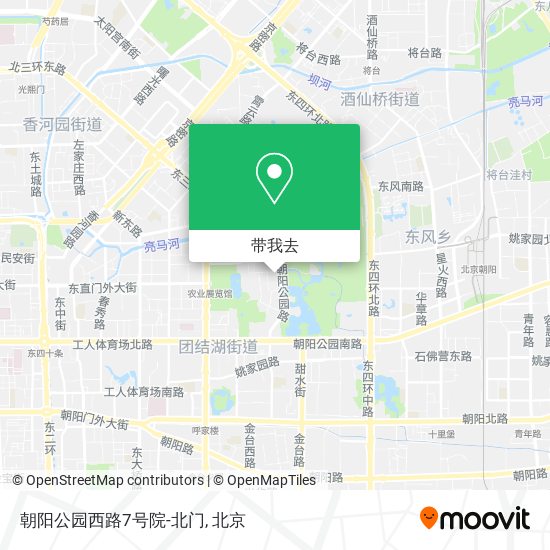 朝阳公园西路7号院-北门地图
