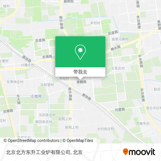北京北方东升工业炉有限公司地图