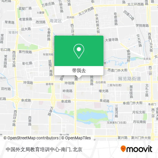 中国外文局教育培训中心-南门地图
