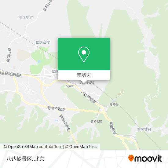 八达岭景区地图