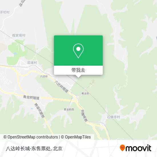 八达岭长城-东售票处地图