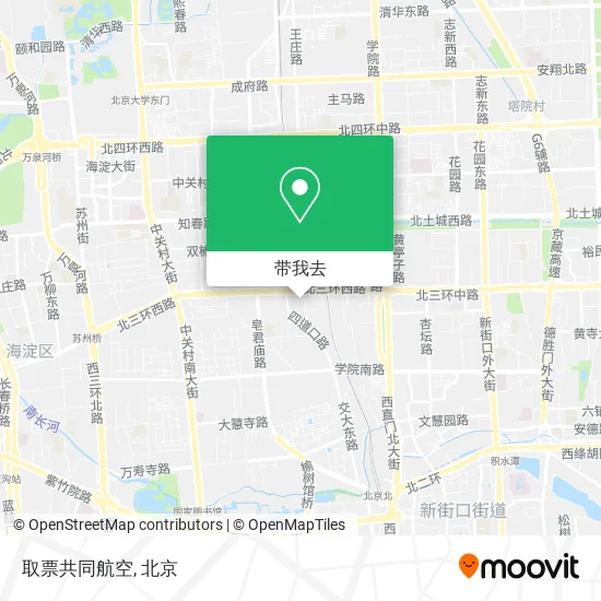 取票共同航空地图