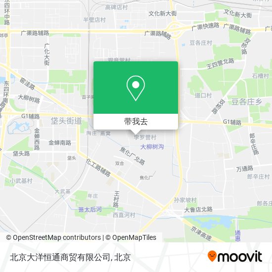 北京大洋恒通商贸有限公司地图