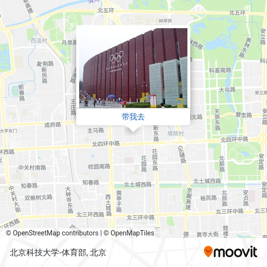 北京科技大学-体育部地图