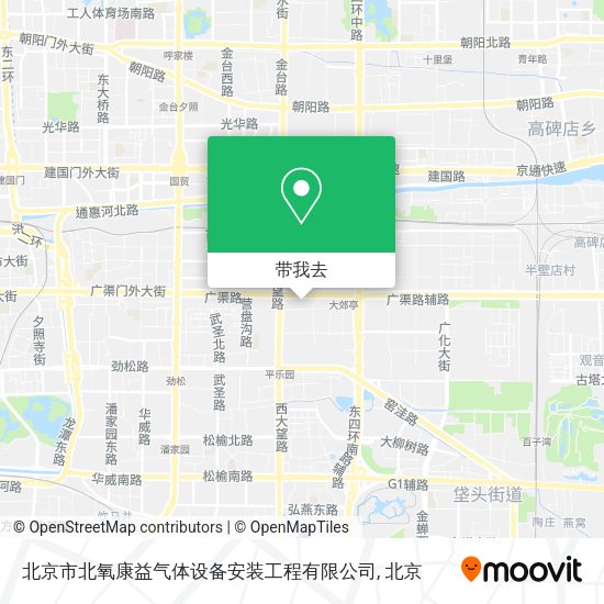 北京市北氧康益气体设备安装工程有限公司地图