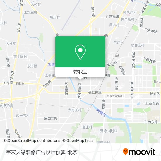 宇宏天缘装修广告设计预算地图