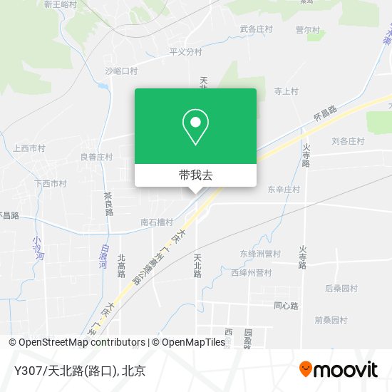 Y307/天北路(路口)地图