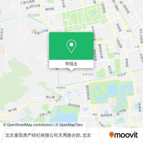北京麦田房产经纪有限公司天秀路分部地图