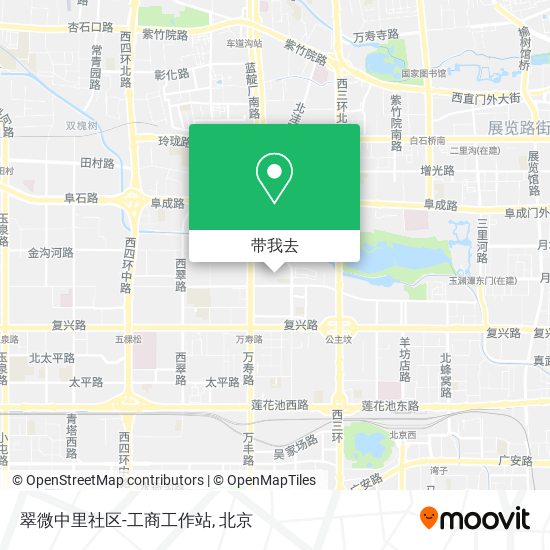 翠微中里社区-工商工作站地图