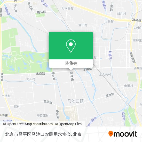 北京市昌平区马池口农民用水协会地图