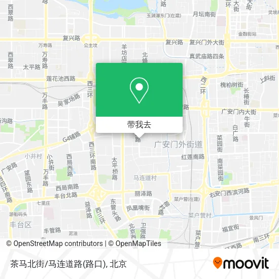 茶马北街/马连道路(路口)地图