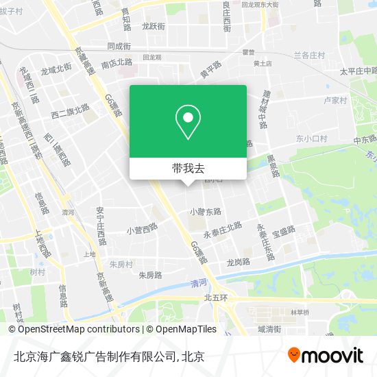 北京海广鑫锐广告制作有限公司地图