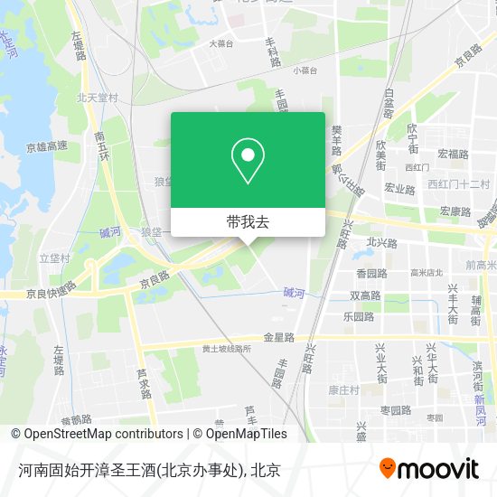 河南固始开漳圣王酒(北京办事处)地图