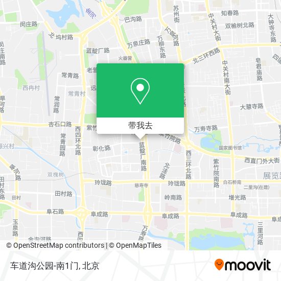 车道沟公园-南1门地图