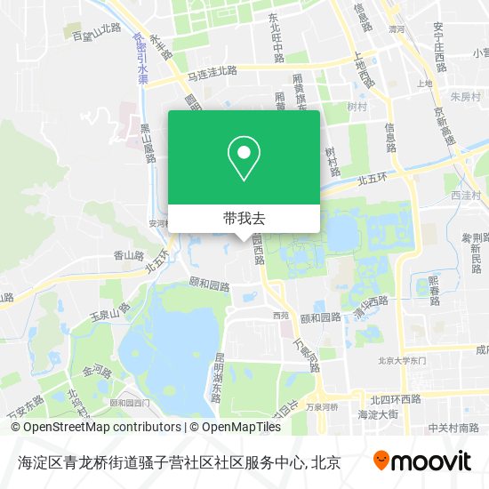 海淀区青龙桥街道骚子营社区社区服务中心地图