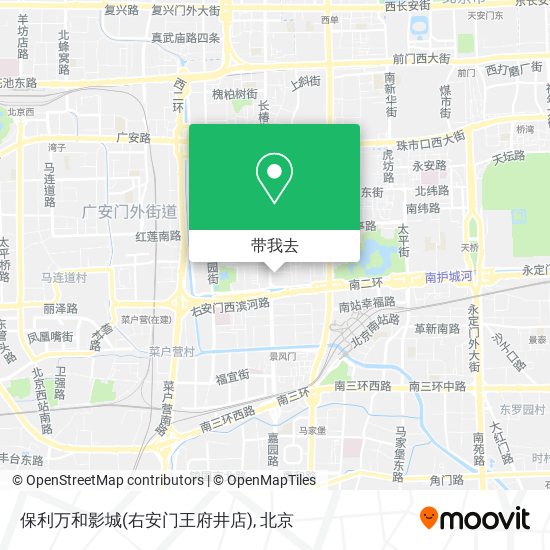 保利万和影城(右安门王府井店)地图