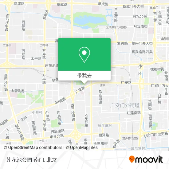 莲花池公园-南门地图
