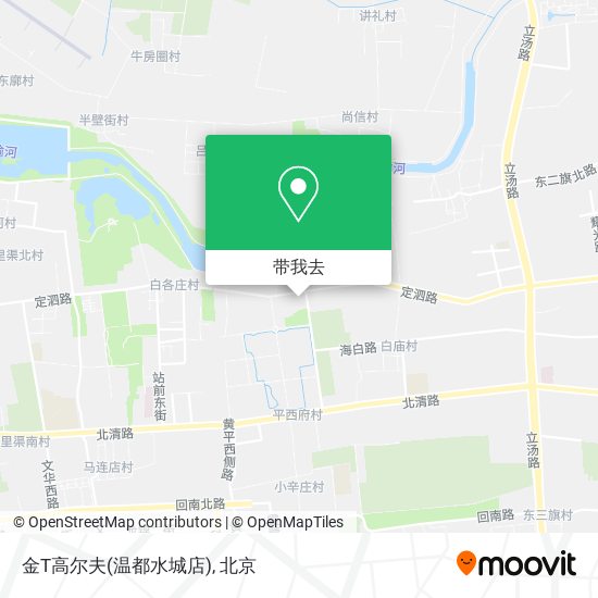 金T高尔夫(温都水城店)地图