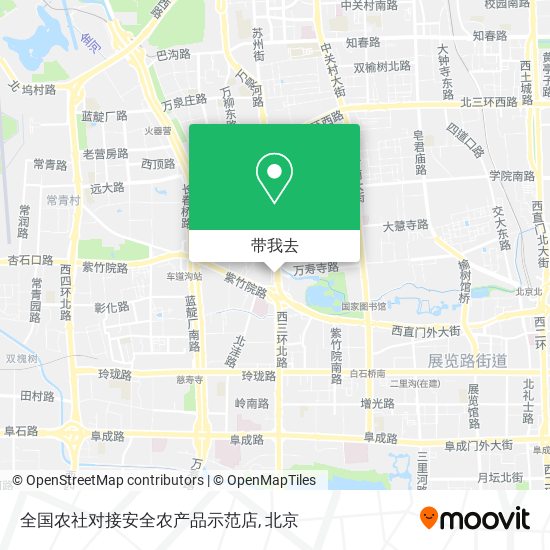 全国农社对接安全农产品示范店地图