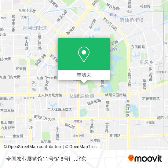 全国农业展览馆11号馆-8号门地图