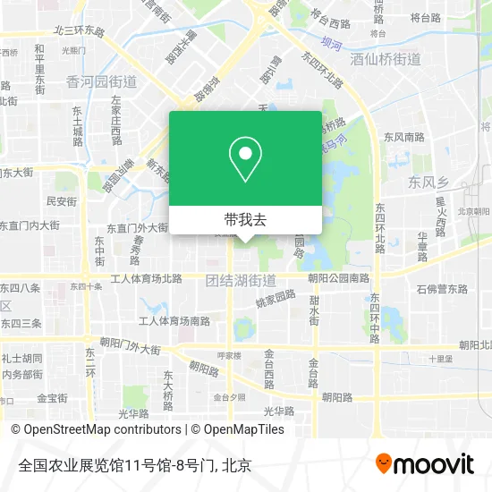 全国农业展览馆11号馆-8号门地图