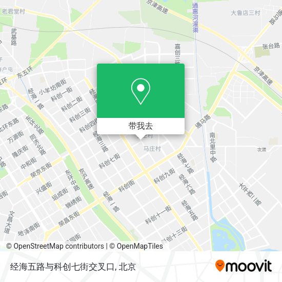 经海五路与科创七街交叉口地图