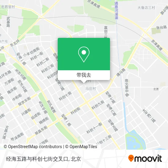 经海五路与科创七街交叉口地图