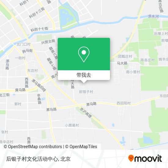 后银子村文化活动中心地图