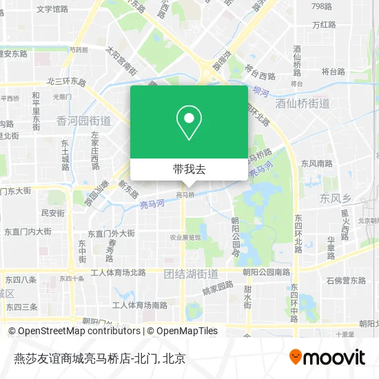 燕莎友谊商城亮马桥店-北门地图