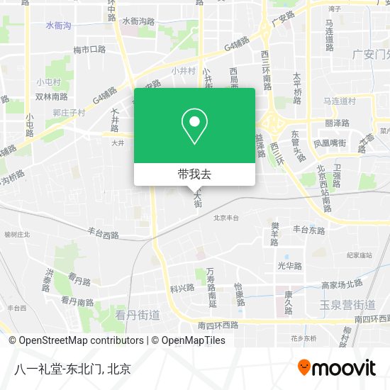 八一礼堂-东北门地图