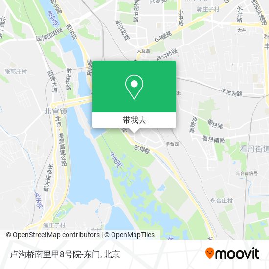 卢沟桥南里甲8号院-东门地图